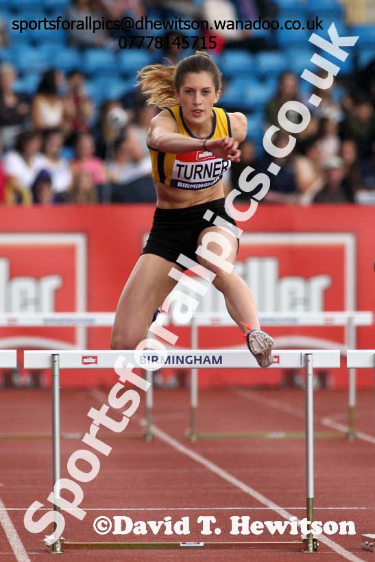 Womens 400 metres hurdles, British Championships, Birmingham. Photo: David T. Hewitson/Sports for All Pics